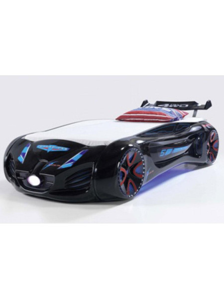 Ліжко машинка Tesla Star чорна пластикова Ліжко машинка Tesla Star чорна пластикова